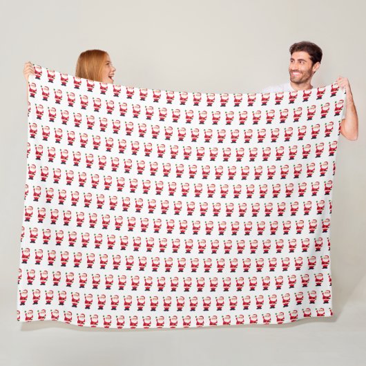 Vintager Weihnachtsklassiker Jolly Red Festival Fleecedecke (Beispiel)