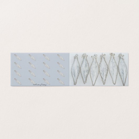 Vintager Weihnachtskugel Retrourlaub (Außenseite Aufgefaltet)