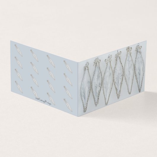 Vintager Weihnachtskugel Retrourlaub (Vorderseite)