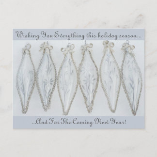 Vintager Weihnachtskugel Retrourlaub Postkarte