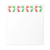 Vintager Weihnachtsladen Notizblock (Vorderseite)