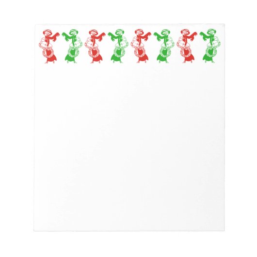 Vintager Weihnachtsladen Notizblock (Vorderseite)