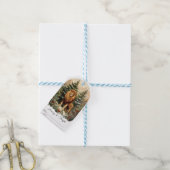 Vintager Weihnachtslion Geschenkanhänger (Mit Garn)