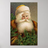 Vintager Weihnachtsmann 11 Poster (Vorne)