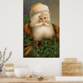 Vintager Weihnachtsmann 11 Poster (Küche)