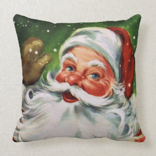 Vintager Weihnachtsmann 1 Kissen