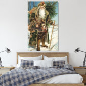 Vintager Weihnachtsmann 3 Leinwanddruck (Insitu (Schlafzimmer))