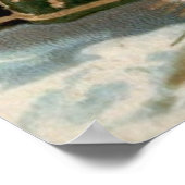 Vintager Weihnachtsmann 3 Poster (Ecke)