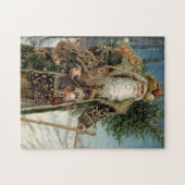 Vintager Weihnachtsmann 3 Puzzle (Horizontal)