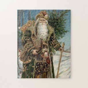 Vintager Weihnachtsmann 3 Puzzle