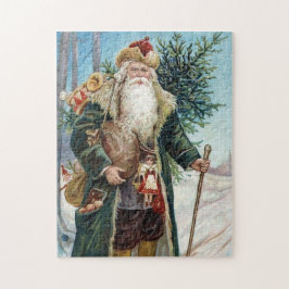 Vintager Weihnachtsmann 6 Puzzle