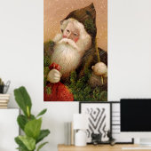 Vintager Weihnachtsmann 8 Poster (Heimbüro)