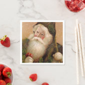 Vintager Weihnachtsmann 8 Serviette (Beispiel)