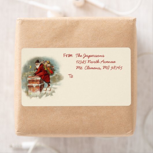 Vintager Weihnachtsmann am Weihnachtsfeiertag (Insitu)