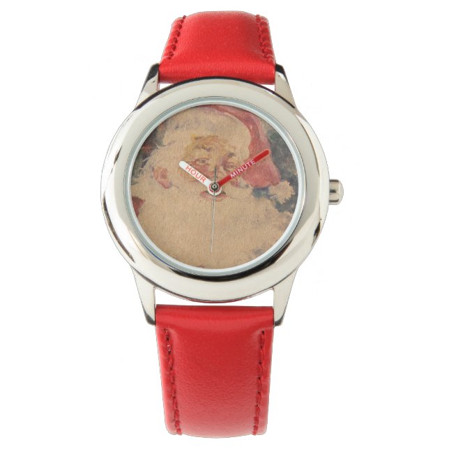 Vintager Weihnachtsmann Armbanduhr (Vorderseite)