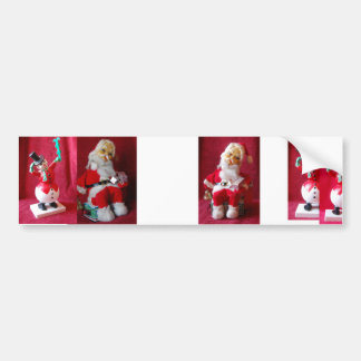 Vintager Weihnachtsmann Autoaufkleber