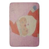 Vintager Weihnachtsmann Badematte (Vorderseite Vertikal)