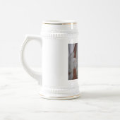 Vintager Weihnachtsmann Bierglas (Links)