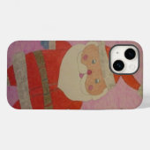 Vintager Weihnachtsmann Case-Mate iPhone Hülle (Rückseite (Horizontal))