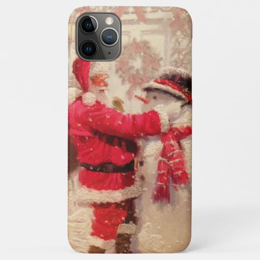 Vintager Weihnachtsmann Case-Mate iPhone Hülle (Rückseite)