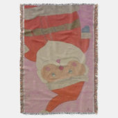 Vintager Weihnachtsmann Decke (Vorderseite Vertikal)
