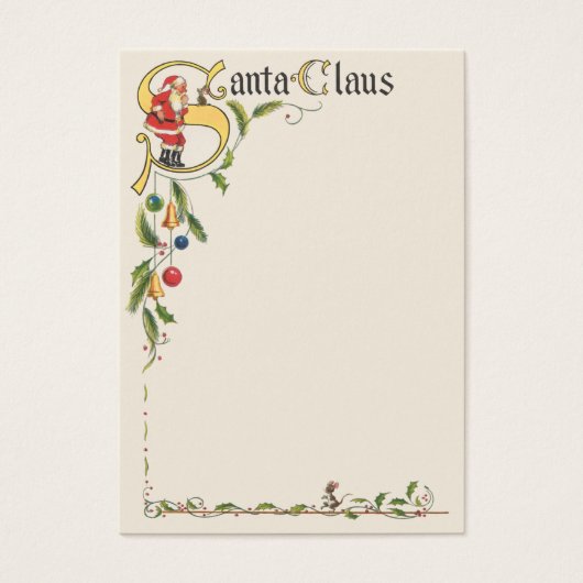 Vintager Weihnachtsmann, dekorative Weihnachtsgren (Vorderseite)