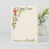 Vintager Weihnachtsmann, dekorative Weihnachtsgren Feiertagskarte (Stehend Vorderseite)