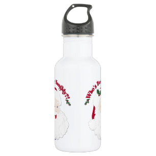 Vintager Weihnachtsmann, der schon so unartig war? Trinkflasche