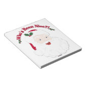 Vintager Weihnachtsmann, der schön war?! Notizblock (angewinkelt)