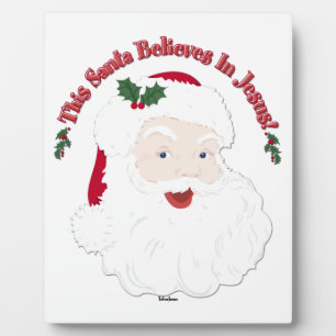 Vintager Weihnachtsmann Dieser Weihnachtsmann glau Fotoplatte