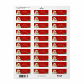 Vintager Weihnachtsmann - Einladung (Vorne)