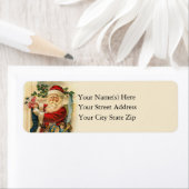 Vintager Weihnachtsmann erfüllt Weihnachtsfeiertag (Insitu)