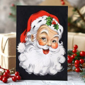 Vintager Weihnachtsmann Feiertagspostkarte