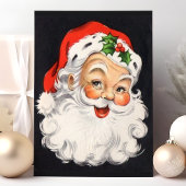 Vintager Weihnachtsmann Feiertagspostkarte