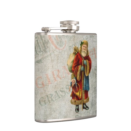 Vintager Weihnachtsmann Flachmann (Rechts)