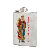Vintager Weihnachtsmann Flachmann (Links)