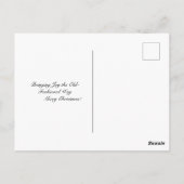 Vintager Weihnachtsmann frohe Weihnachten Postkarte (Rückseite)