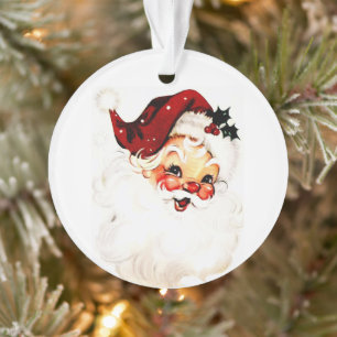 Vintager Weihnachtsmann: Frohe Weihnachtsfeier Ornament