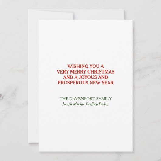 Vintager Weihnachtsmann frohe Weihnachtsfeige Dankeskarte (Rückseite)