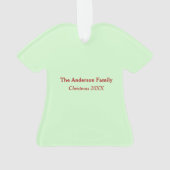 Vintager Weihnachtsmann Frohe Weihnachtsretro Ornament (Rückseite)