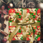 Vintager Weihnachtsmann Frohe Weihnachtswrapping P Geschenkpapier<br><div class="desc">Geben Sie Ihren Gaben die persönliche Touch mit charmanten Vintagen Weihnachtsmann fröhlichen Weihnachtsverpackung Papier. Bereiten Sie sich mit einem Vintagen Weihnachtswrapping Paper auf Ihren Urlaub vor! Mit einem klassischen Santa Claus-Design, das Liebhabern und Freunden Urlaubsfreude bereiten wird. Personalisieren Sie Ihre Daten mit Familiennamen oder einer speziellen Nachricht. Durchsuchen Sie meine...</div>