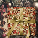 Vintager Weihnachtsmann Frohe Weihnachtswrapping P Geschenkpapier<br><div class="desc">Geben Sie Ihren Gaben die persönliche Touch mit charmanten Vintagen Weihnachtsmann fröhlichen Weihnachtsverpackung Papier. Bereiten Sie sich mit einem Vintagen Weihnachtswrapping Paper auf Ihren Urlaub vor! Mit einem klassischen Santa Claus-Design, das Liebhabern und Freunden Urlaubsfreude bereiten wird. Personalisieren Sie Ihre Daten mit Familiennamen oder einer speziellen Nachricht. Durchsuchen Sie meine...</div>