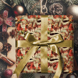 Vintager Weihnachtsmann Frohe Weihnachtswrapping P Geschenkpapier<br><div class="desc">Geben Sie Ihren Gaben die persönliche Touch mit charmanten Vintagen Weihnachtsmann fröhlichen Weihnachtsverpackung Papier. Bereiten Sie sich mit einem Vintagen Weihnachtswrapping Paper auf Ihren Urlaub vor! Mit einem klassischen Santa Claus-Design, das Liebhabern und Freunden Urlaubsfreude bereiten wird. Personalisieren Sie Ihre Daten mit Familiennamen oder einer speziellen Nachricht. Durchsuchen Sie meine...</div>
