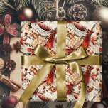 Vintager Weihnachtsmann Frohe Weihnachtswrapping P Geschenkpapier<br><div class="desc">Geben Sie Ihren Gaben die persönliche Touch mit charmanten Vintagen Weihnachtsmann fröhlichen Weihnachtsverpackung Papier. Bereiten Sie sich mit einem Vintagen Weihnachtswrapping Paper auf Ihren Urlaub vor! Mit einem klassischen Santa Claus-Design, das Liebhabern und Freunden Urlaubsfreude bereiten wird. Personalisieren Sie Ihre Daten mit Familiennamen oder einer speziellen Nachricht. Durchsuchen Sie meine...</div>