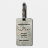 Vintager Weihnachtsmann Gepäckanhänger (Rückseite vertikal)