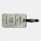 Vintager Weihnachtsmann Gepäckanhänger (Rückseite horizontal)