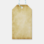 Vintager Weihnachtsmann Geschenkanhänger (Rückseite)