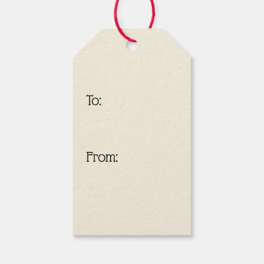 Vintager Weihnachtsmann Geschenkanhänger (Rückseite)