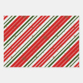 Vintager Weihnachtsmann Geschenkpapier Set (Vorderseite 2)