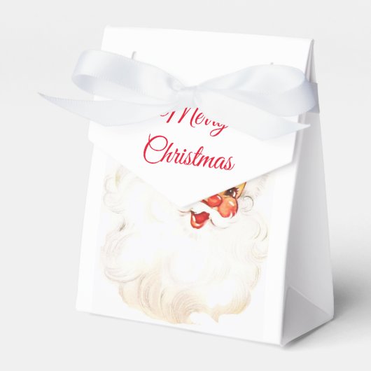 Vintager Weihnachtsmann Geschenkschachtel (Vorderseite)